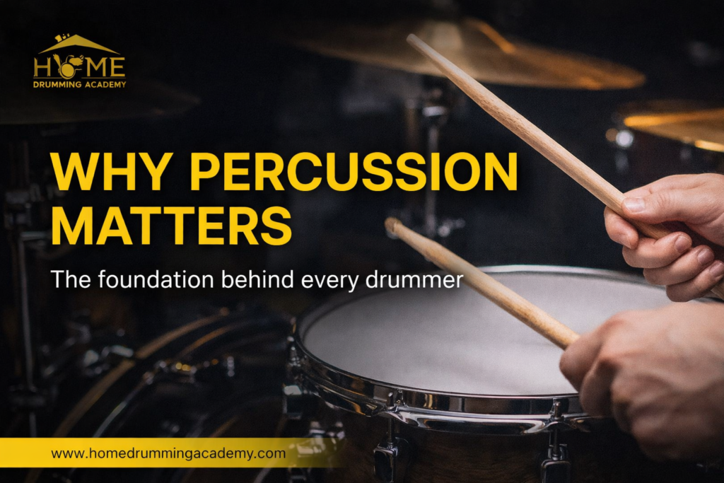 Why Percussion Matters - drummer playing snare drum